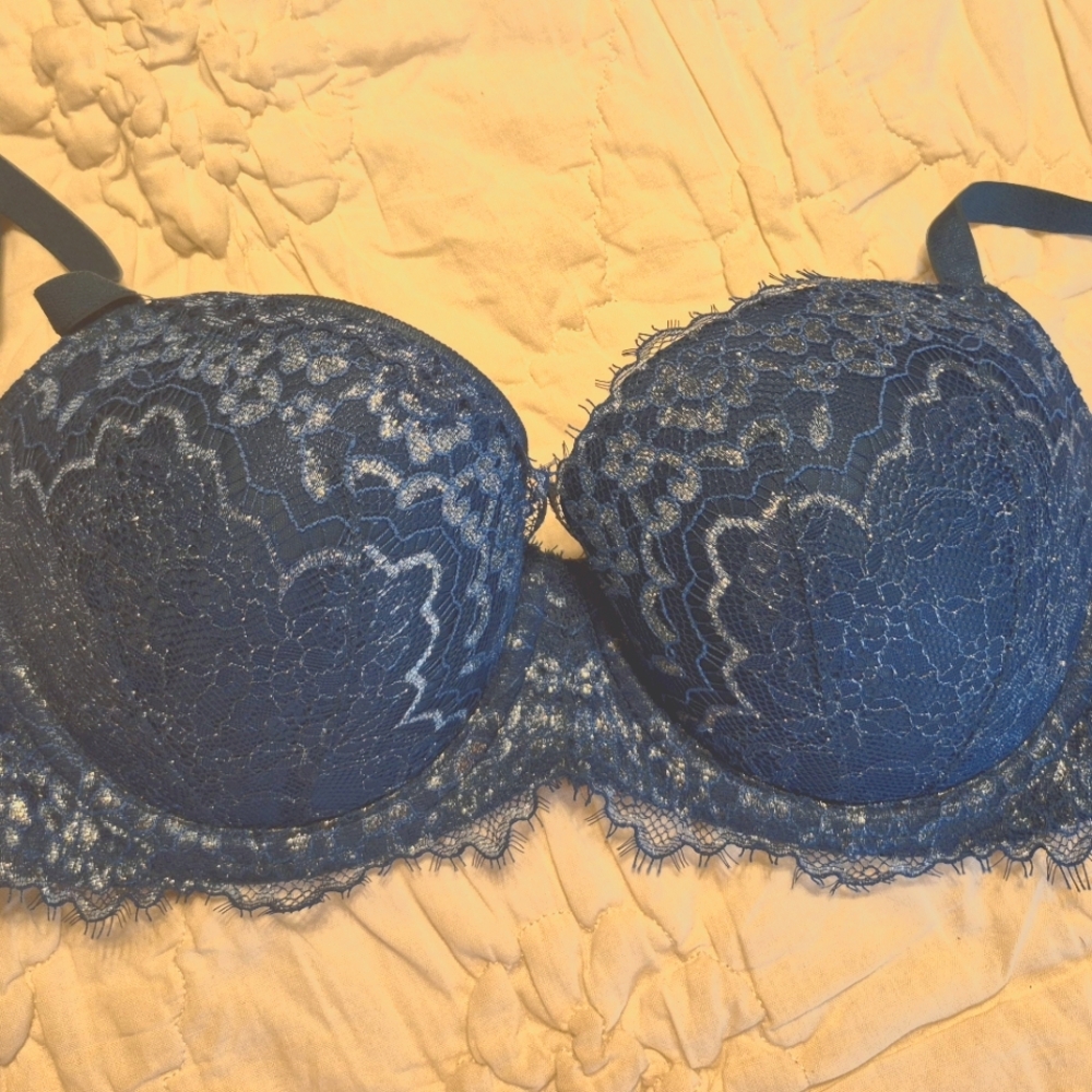 Victoria's Secret Blue Lace Demi Bra